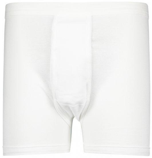 Adamo Royal Fine Ribbed Boxer shorts White - Spodnje perilo & kopalne hlače - Moško Spodnje Perilo za močnejše postave
