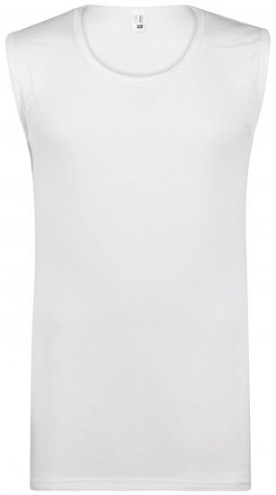Adamo Royal Fine Ribbed Sleeveless Under-T-shirt White - Spodnje perilo & kopalne hlače - Moško Spodnje Perilo za močnejše postave