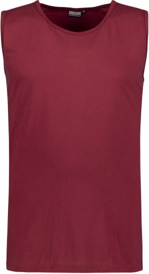 Adamo Rod Comfort Fit Tank Top Wine - Kratke Majice - Moške kratke majice za močnejše postave