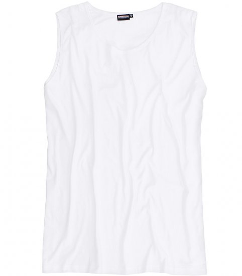Adamo Rod Comfort Fit Tank Top White - Kratke Majice - Moške kratke majice za močnejše postave