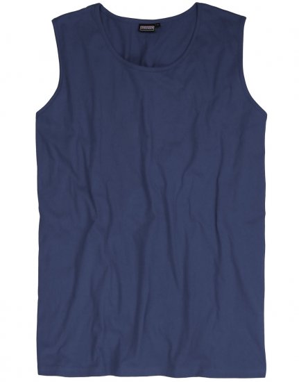 Adamo Rod Comfort Fit Tank Top Denim Blue - Kratke Majice - Moške kratke majice za močnejše postave
