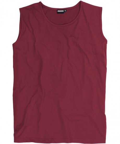 Adamo Rod Comfort Fit Tank Top Wine - Kratke Majice - Moške kratke majice za močnejše postave