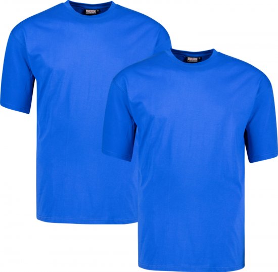 Adamo Marlon Comfort fit 2-pack T-shirt Royal Blue - Kratke Majice - Moške kratke majice za močnejše postave