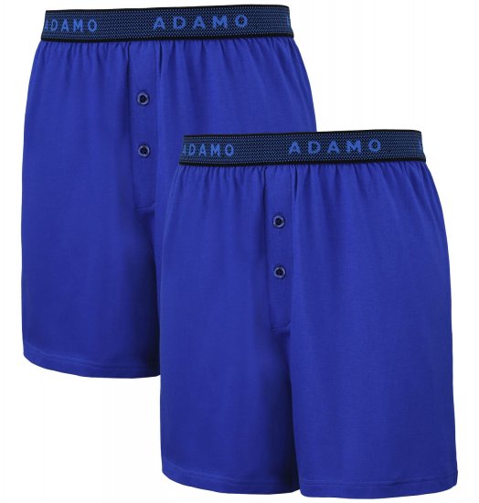 Adamo Jonas Boxershorts Royal Blue 2-pack - Spodnje perilo & kopalne hlače - Moško Spodnje Perilo za močnejše postave