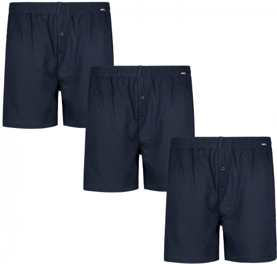 Adamo James Boxershorts 3-pack Navy - Spodnje perilo & kopalne hlače - Moško Spodnje Perilo za močnejše postave