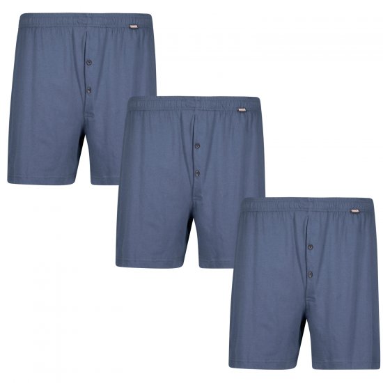Adamo James Boxershorts 3-pack Dark Denim - Spodnje perilo & kopalne hlače - Moško Spodnje Perilo za močnejše postave