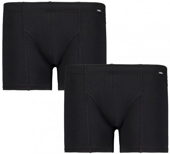 Adamo Jack Boxer shorts 2-pack Black - Spodnje perilo & kopalne hlače - Moško Spodnje Perilo za močnejše postave