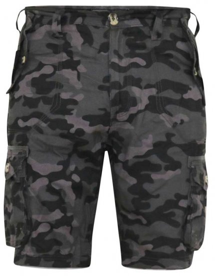 D555 ZAVIER Camo Cotton Cargo Shorts - Kratke hlače - Moške Kratke Hlače za Močnejše Postave