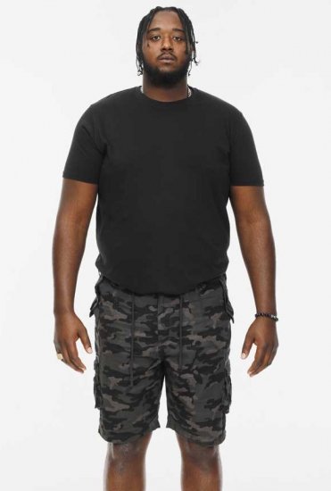 D555 ZAVIER Camo Cotton Cargo Shorts - Kratke hlače - Moške Kratke Hlače za Močnejše Postave