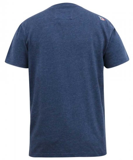 D555 ALFRED 2-Pack Brand Carrier Printed Crew Neck T-Shirts - Kratke Majice - Moške kratke majice za močnejše postave