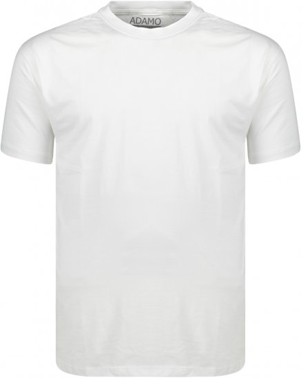 Adamo Kevin Regular fit T-shirt White - Kratke Majice - Moške kratke majice za močnejše postave