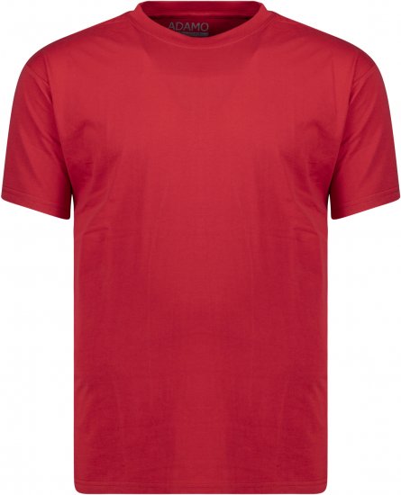 Adamo Kevin Regular fit T-shirt Red - Kratke Majice - Moške kratke majice za močnejše postave