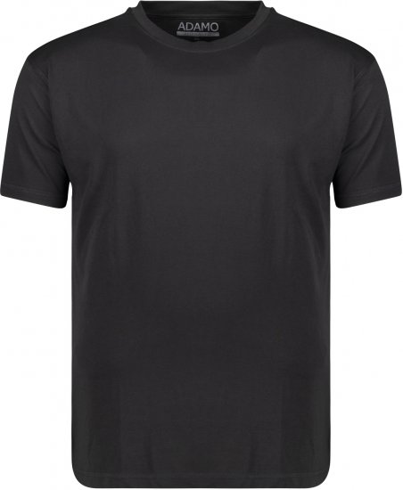 Adamo Kevin Regular fit T-shirt Black - Kratke Majice - Moške kratke majice za močnejše postave