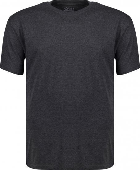 Adamo Kevin Regular fit T-shirt Charcoal - Kratke Majice - Moške kratke majice za močnejše postave