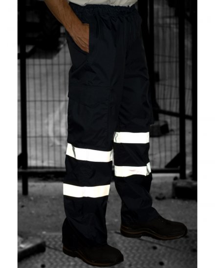 Leo Appledore Cargo Rain pants Navy - Delovne obleke - Delovne Obleke Močnejše postave