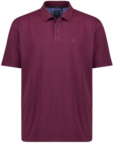 Adamo Picco Technical Sports Polo Blackberry - Polo majice - Moške Polo Majice za Močnejše Postave
