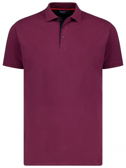 Adamo 139401 Polo majica Bordo - Polo majice - Moške Polo Majice za Močnejše Postave