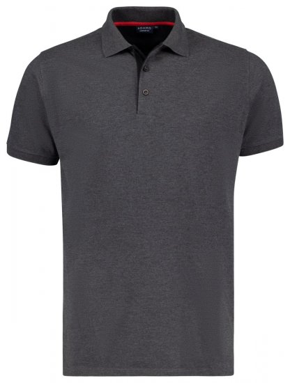 Adamo 139401 Polo majica Temno sivo melirana - Polo majice - Moške Polo Majice za Močnejše Postave