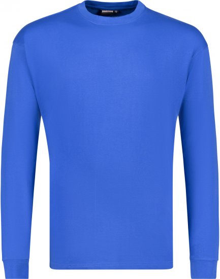 Adamo Floyd Comfort fit Long sleeve T-shirt Royal Blue - Kratke Majice - Moške kratke majice za močnejše postave