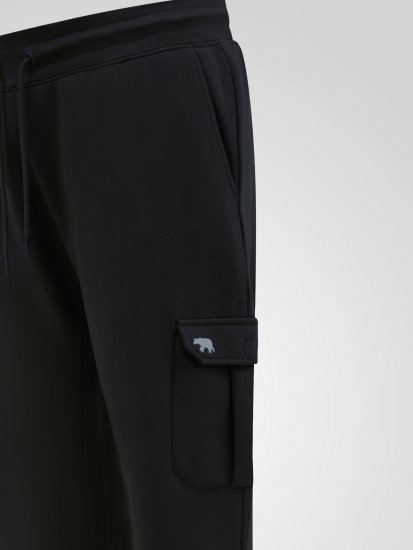 D555 Dexter 1 Cargo Jogger With Bear Embroidery TALL Črna - TALL trenirke - TALL trenirke za visoke moške