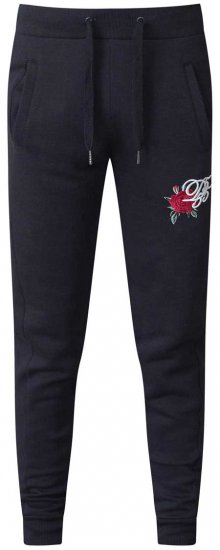 D555 Matt Fashion Sweatpants Black - Trenirke & kratke trenirke - Moške Trenirke za Močnejše Postave