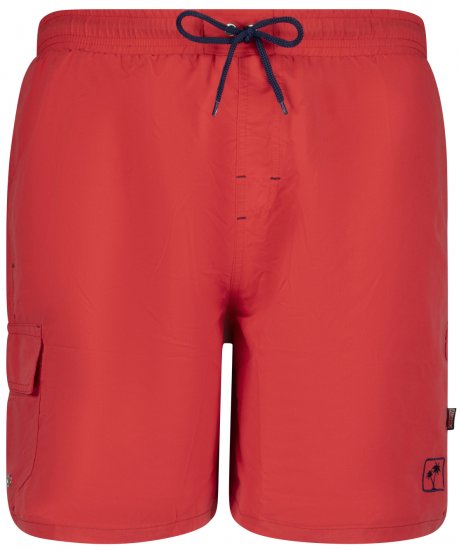Adamo Kuba Cargo Swimshorts Red - Spodnje perilo & kopalne hlače - Moško Spodnje Perilo za močnejše postave