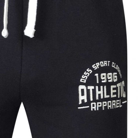 D555 Tony Sweatpants Black - Trenirke & kratke trenirke - Moške Trenirke za Močnejše Postave