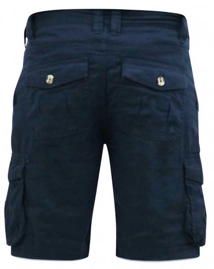 D555 RODNEY Cotton Cargo Shorts Navy - Kratke hlače - Moške Kratke Hlače za Močnejše Postave