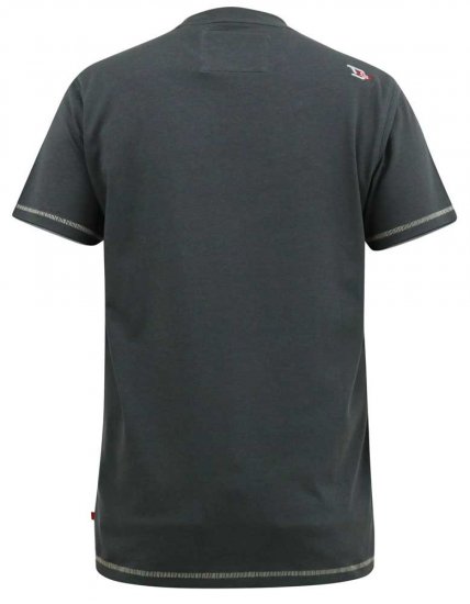 D555 BENNETT Dune Kings Buggy Printed Crew Neck T-Shirt Khaki - Kratke Majice - Moške kratke majice za močnejše postave