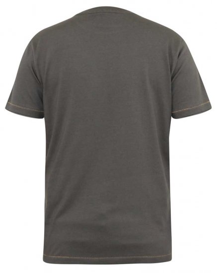 D555 DALLAS Official Gas Monkey Printed Crew Neck T-Shirt Khaki - Kratke Majice - Moške kratke majice za močnejše postave