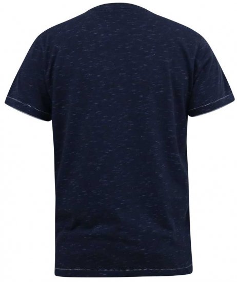 D555 DENNIS Official AC/DC Printed Crew Neck T-Shirt Navy Reno - Kratke Majice - Moške kratke majice za močnejše postave