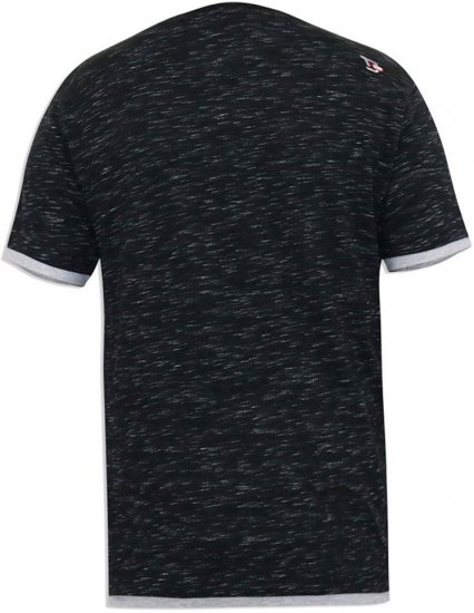 D555 DARREN Skull Printed T-Shirt With Double Layer On Hem & Cuff Black Reno - Kratke Majice - Moške kratke majice za močnejše postave