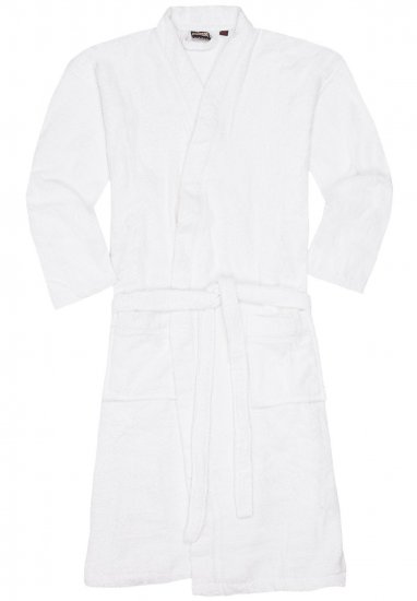 Adamo Joey Bathrobe White - Spodnje perilo & kopalne hlače - Moško Spodnje Perilo za močnejše postave
