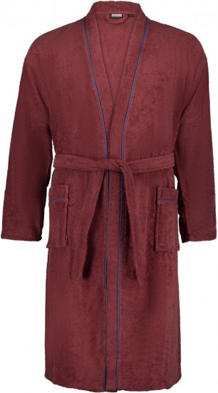 Adamo Joey Bathrobe Burgundy - Spodnje perilo & kopalne hlače - Moško Spodnje Perilo za močnejše postave