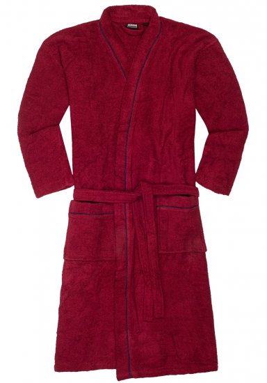 Adamo Joey Bathrobe Burgundy - Spodnje perilo & kopalne hlače - Moško Spodnje Perilo za močnejše postave