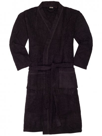 Adamo Joey Bathrobe Black - Spodnje perilo & kopalne hlače - Moško Spodnje Perilo za močnejše postave