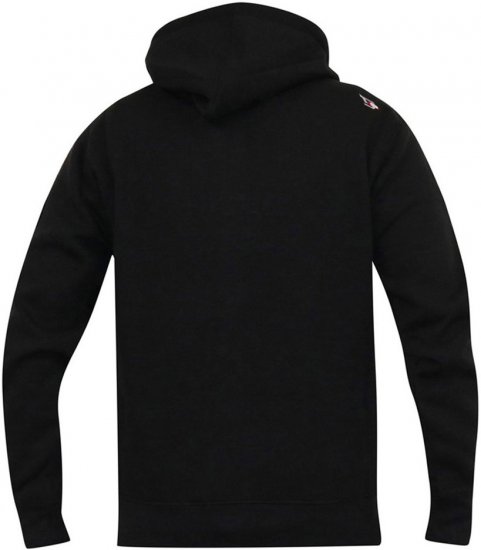 D555 LINGARD Full Zip Hoody With Original Chest Print Black - Puloverji & jopice - Moški Puloverji & Jopice za Močnejše Postave