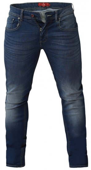D555 Ambrose Tapered Fit Stretch Jeans Dark Blue TALL SIZES - DALJŠI kroji - DALJŠI kroji