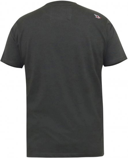 D555 JAIDEN Legends Guitar Printed Crew Neck T-Shirt Khaki - Kratke Majice - Moške kratke majice za močnejše postave