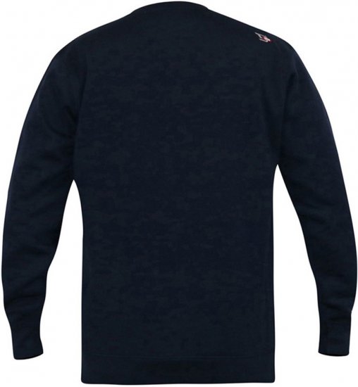 D555 KEYWORTH Authentic Printed Crew Neck Sweatshirt Navy - Puloverji & jopice - Moški Puloverji & Jopice za Močnejše Postave