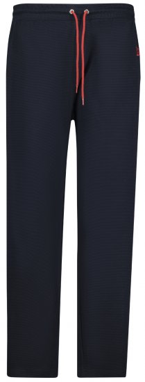 Adamo Matteo Ottoman Sweatpants Navy - Trenirke & kratke trenirke - Moške Trenirke za Močnejše Postave