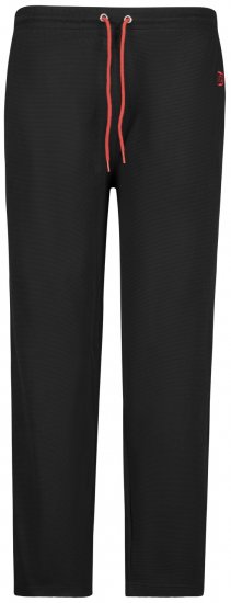 Adamo Matteo Ottoman Sweatpants Black - Trenirke & kratke trenirke - Moške Trenirke za Močnejše Postave