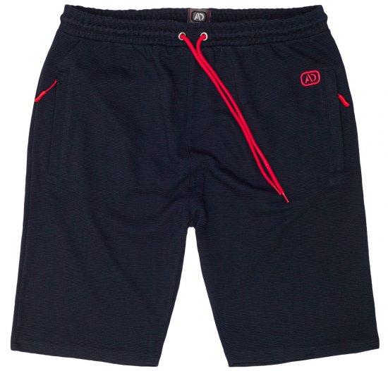 Adamo Marcel Ottoman Sweatshorts Navy - Trenirke & kratke trenirke - Moške Trenirke za Močnejše Postave