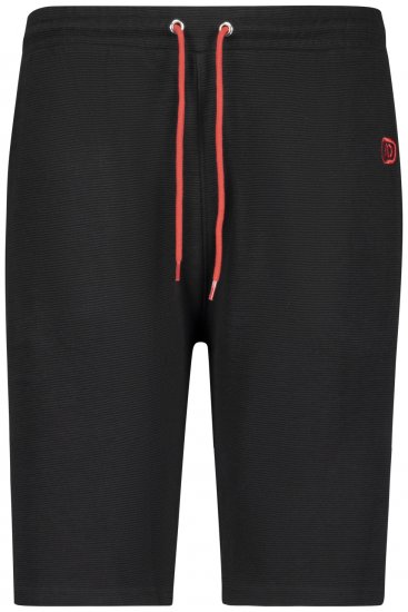 Adamo Marcel Ottoman Sweatshorts Black - Trenirke & kratke trenirke - Moške Trenirke za Močnejše Postave