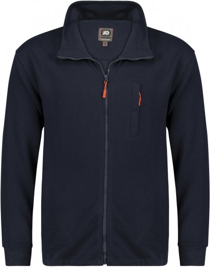 Adamo Max Ottoman Sweatshirt Navy - Puloverji & jopice - Moški Puloverji & Jopice za Močnejše Postave