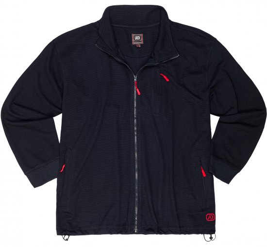 Adamo Max Ottoman Sweatshirt Black - Puloverji & jopice - Moški Puloverji & Jopice za Močnejše Postave