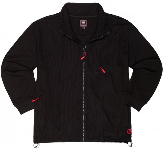 Adamo Max Ottoman Sweatshirt Black - Puloverji & jopice - Moški Puloverji & Jopice za Močnejše Postave