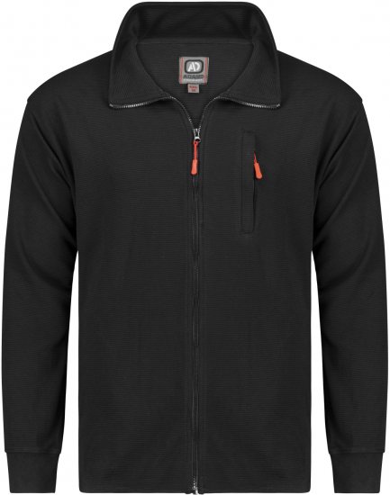 Adamo Max Ottoman Sweatshirt Black - Puloverji & jopice - Moški Puloverji & Jopice za Močnejše Postave