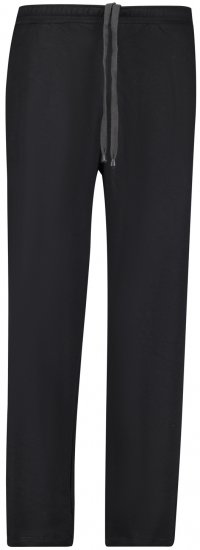 Adamo Athen Sweatpants with Open Hem Black - Trenirke & kratke trenirke - Moške Trenirke za Močnejše Postave