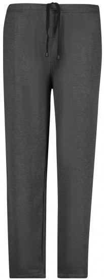 Adamo Athen Sweatpants with Open Hem Charcoal - Trenirke & kratke trenirke - Moške Trenirke za Močnejše Postave